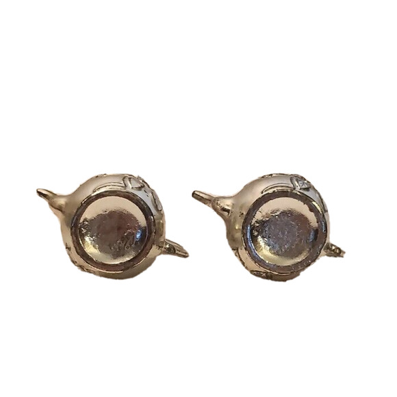 Texas Mini Silver Teapots Salt and Pepper Shakers 2" Vintage Souvenir - Picture 6 of 6